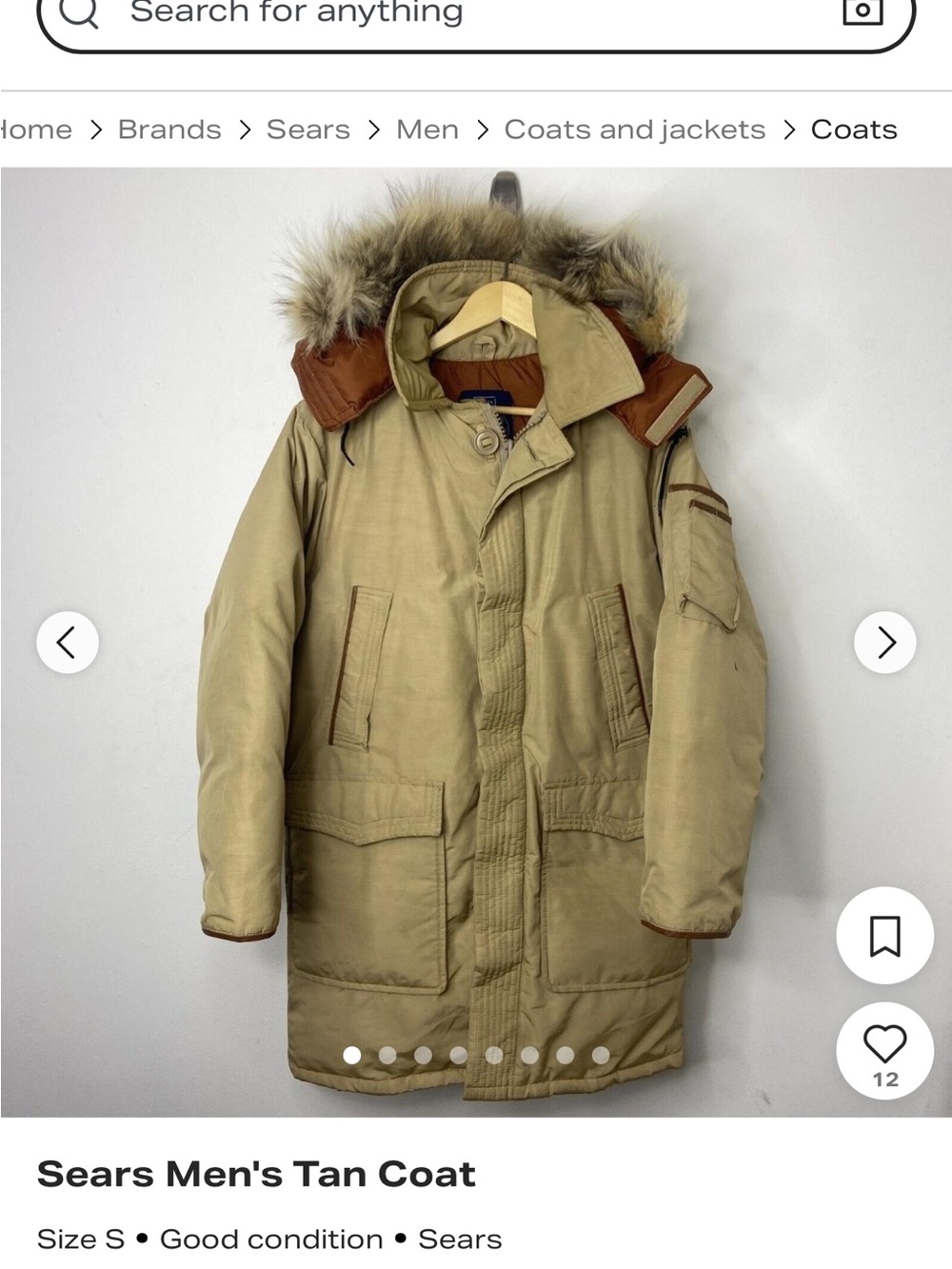 Men's Vintage filled Sears Parka - Picture 16 of 16